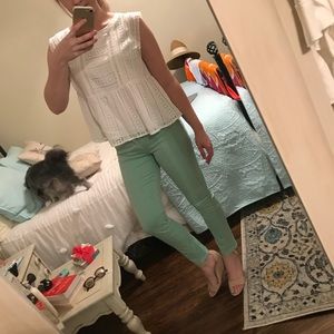 Joe’s Jeans Mint Green Crop Pants